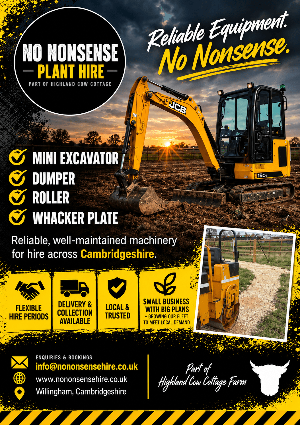 No Nonsense Plant Hire cover