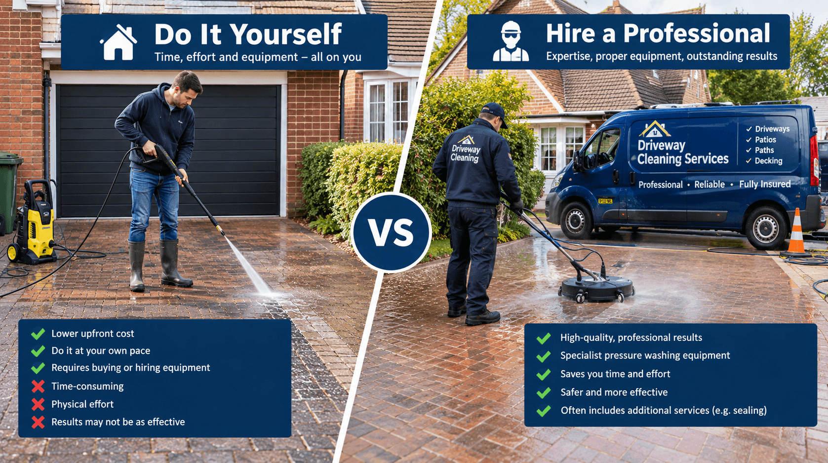 Jet Washing a Driveway: DIY, Hire or Pay Someone