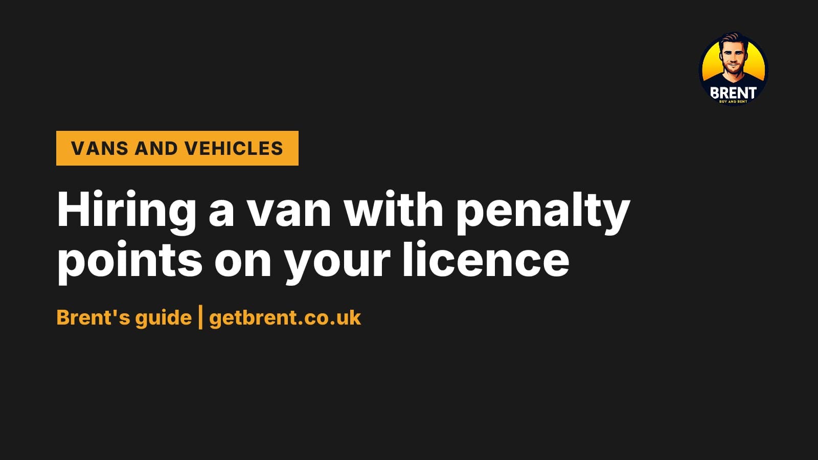 Illustration for Hiring a van with penalty points on your licence