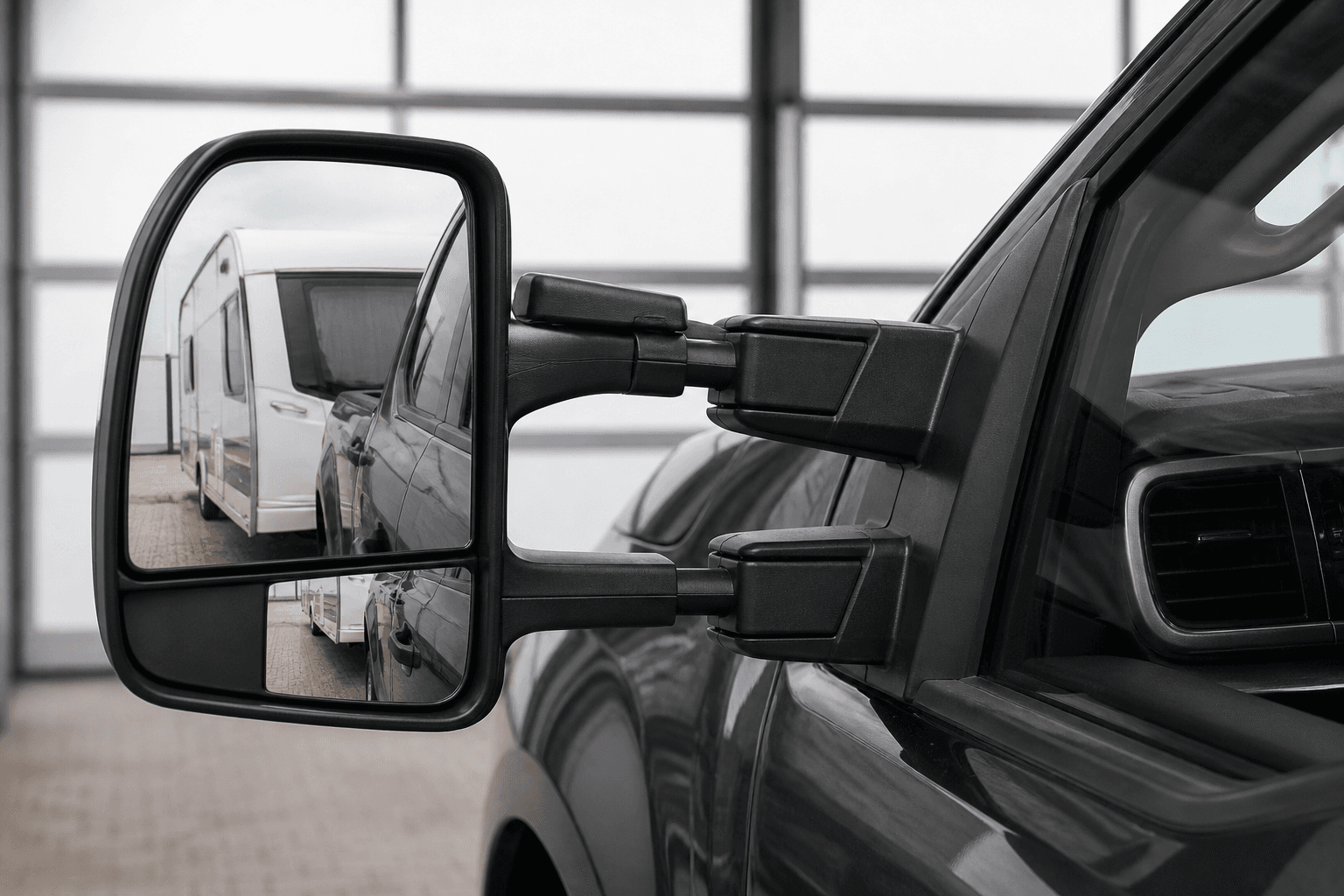 Illustration for Are towing mirrors a legal requirement?