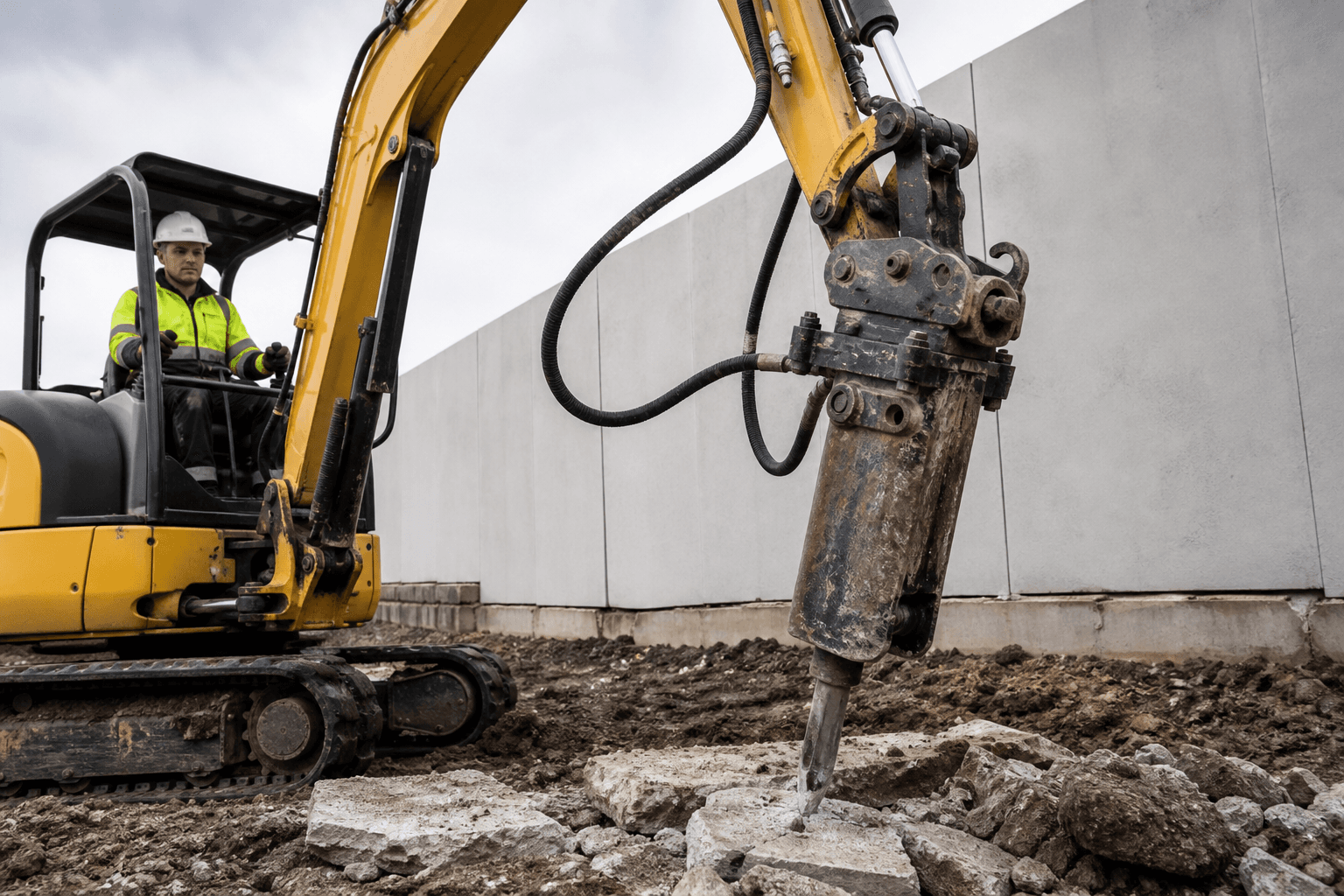 Illustration for Excavator Attachments Explained