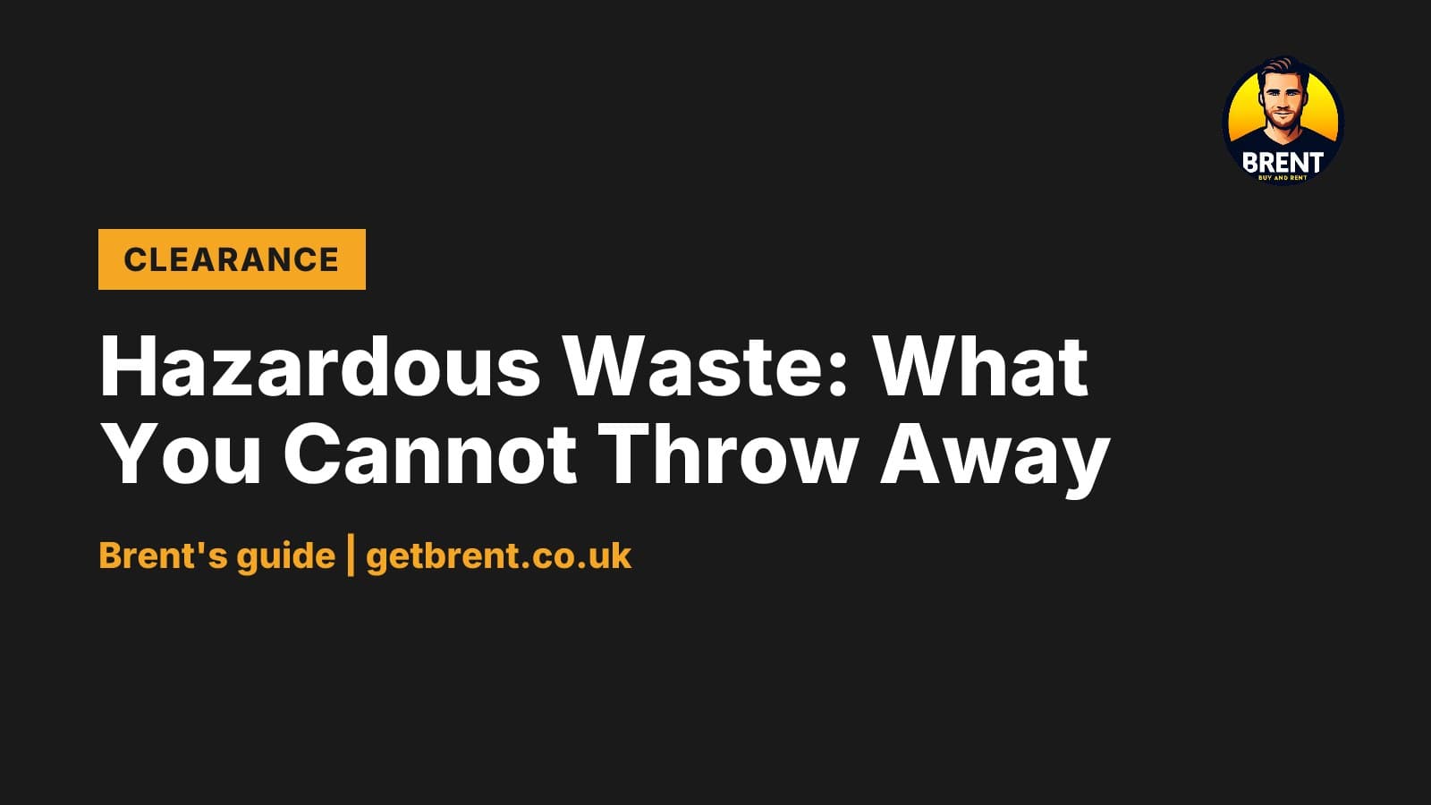 Illustration for Hazardous Waste: What You Cannot Throw Away