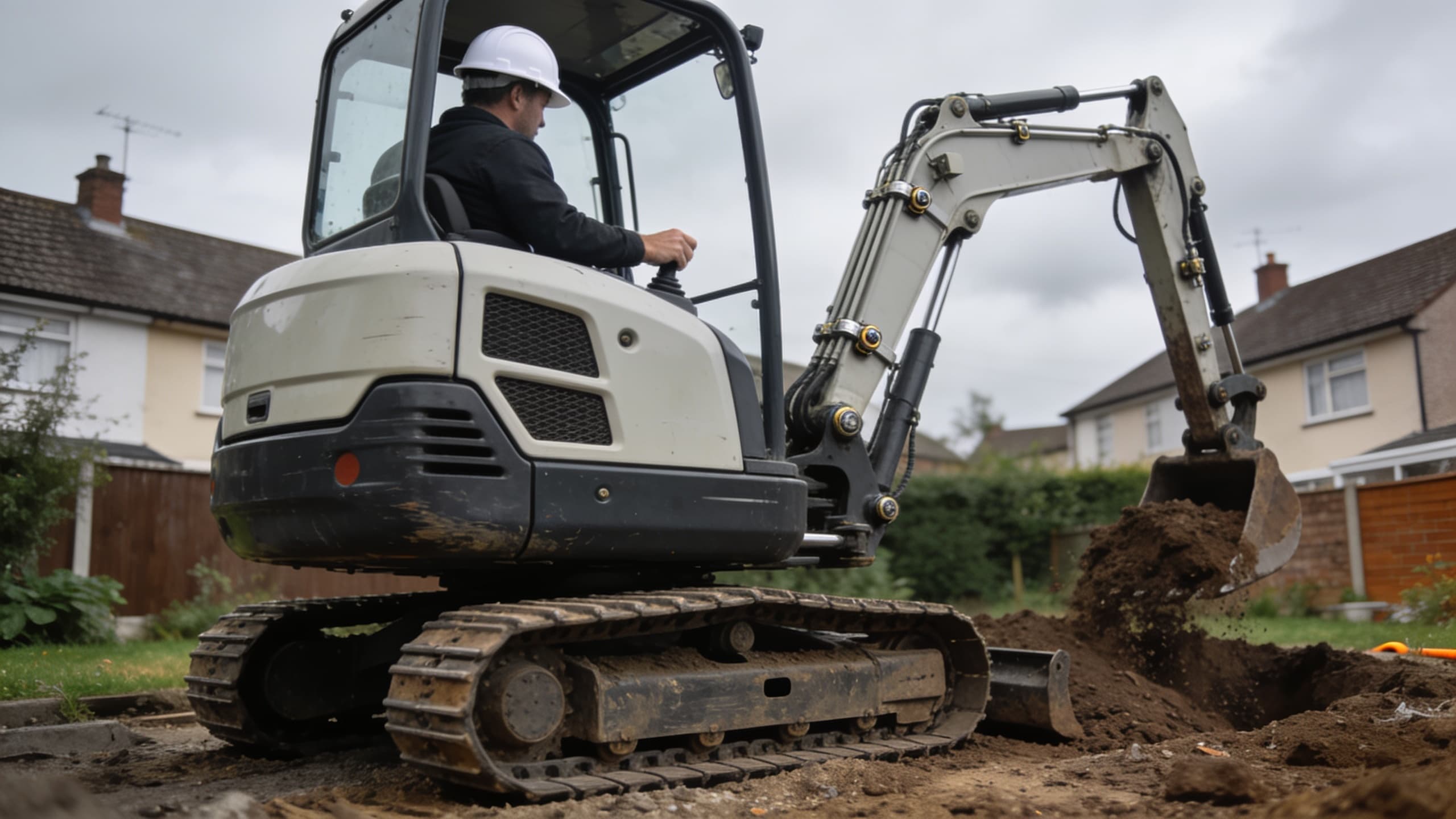 Illustration for Hiring vs Buying a Mini Digger