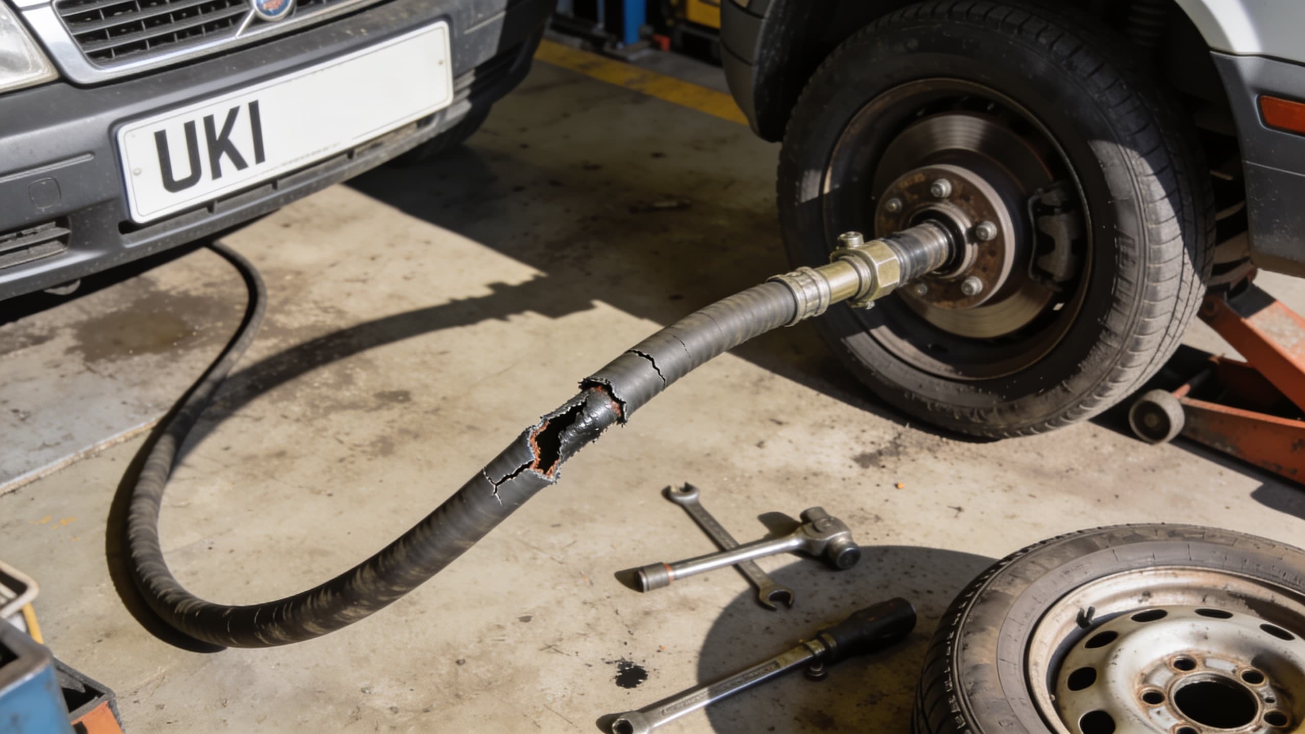 Illustration for Hydraulic Hose Failure: Spotting It Before It Goes