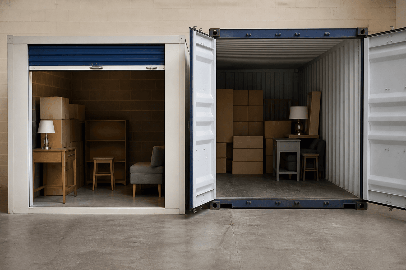 Illustration for Storage Unit vs Shipping Container: Which Is Right?