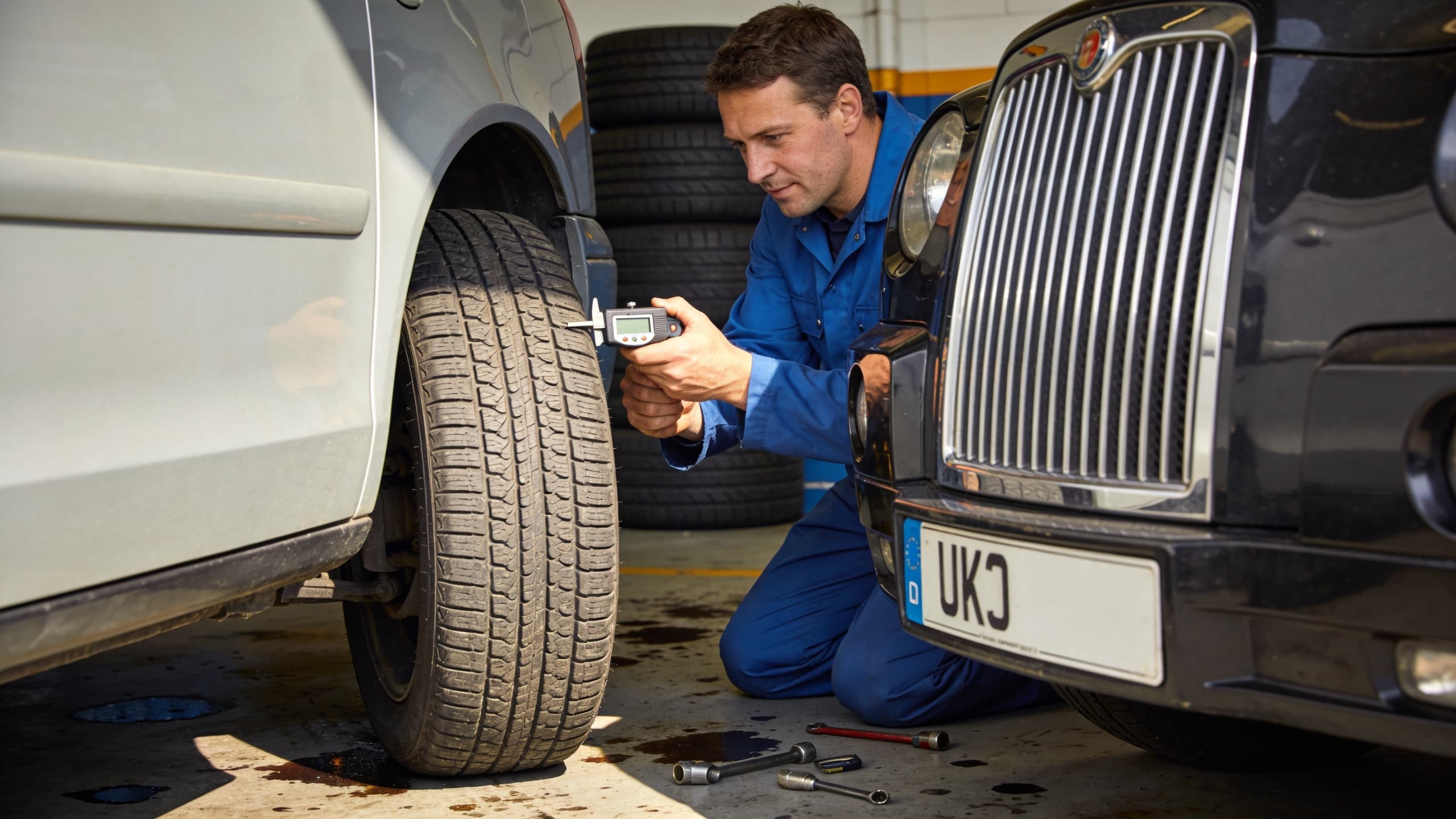 Illustration for Tyre Tread Depth and the Law