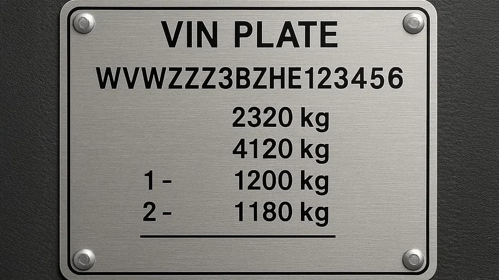 What Is a VIN Plate? Why It Matters When Towing Your Trailer