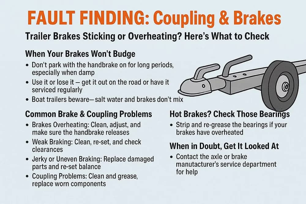Trailer Brake & Coupling Fault Finding | Fix Sticking Brakes